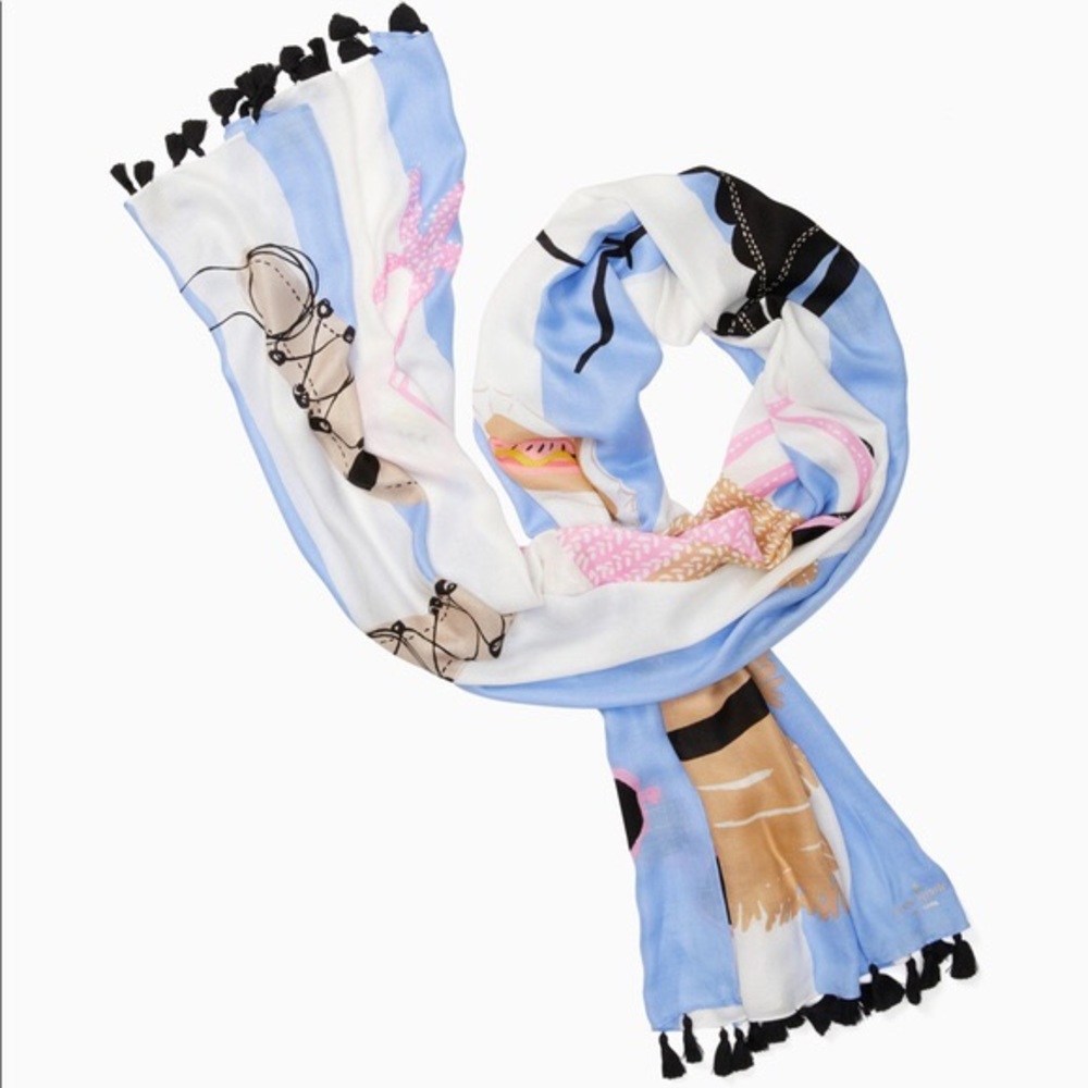 💐HP💐Kate Spade Beach Towel Oblong Scarf NWT